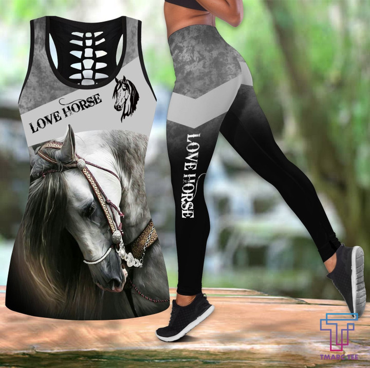 Love Horse Combo Tank + Legging PiC070101 - Amaze Style™-Apparel