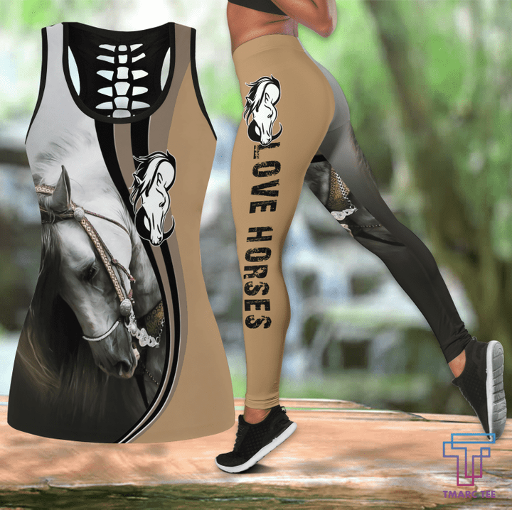 Love Horse Combo Tank + Legging JJ240403 - Amaze Style™-Apparel