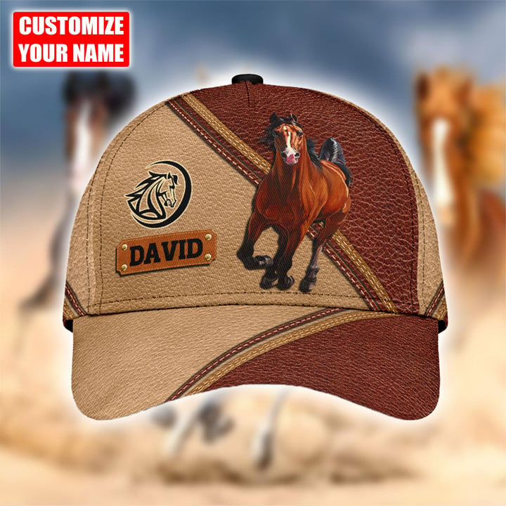 Beebuble Personalized Name Love Horse Classic Cap