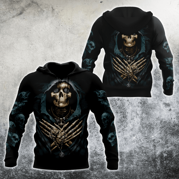 Beebuble Skull And Coin In Eyes Hoodie For Men And Women MH