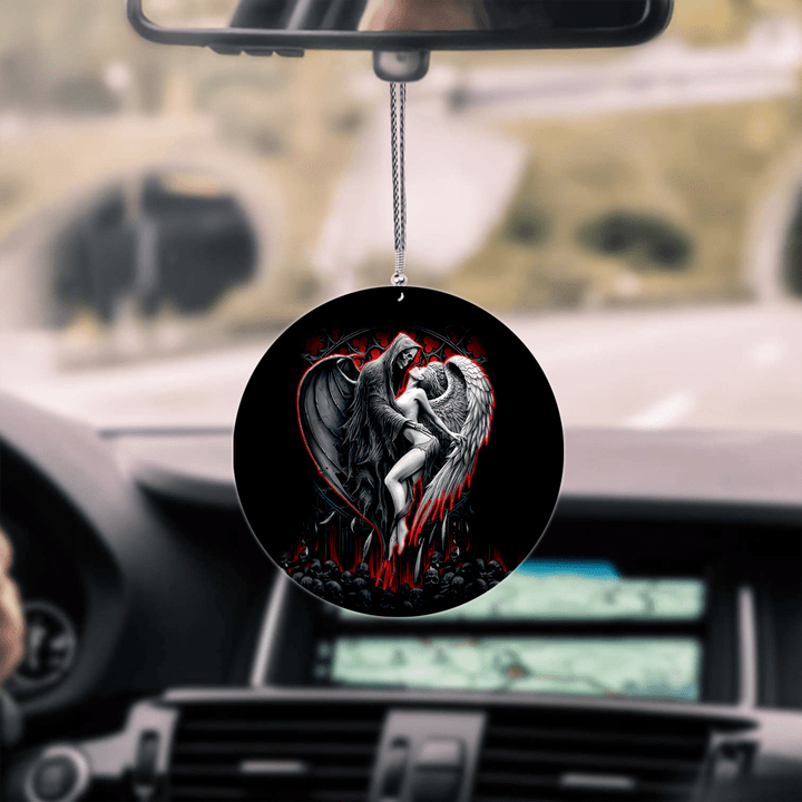 Beebuble Skull and Beauty Unique Design Car Hanging Ornament