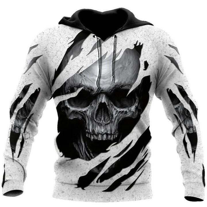 Beebuble Cool Skull Art Hoodie For Men And Women DQB