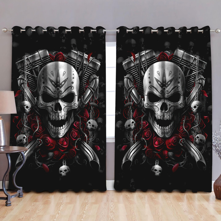 Beebuble Skull Window Curtains