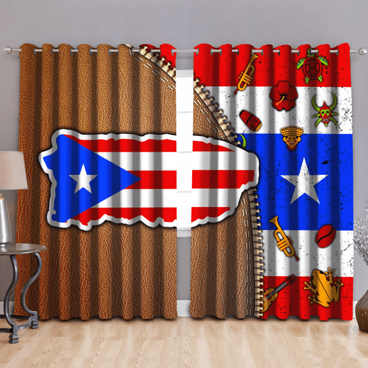 Beebuble Loving Puerto Rico Window Curtains