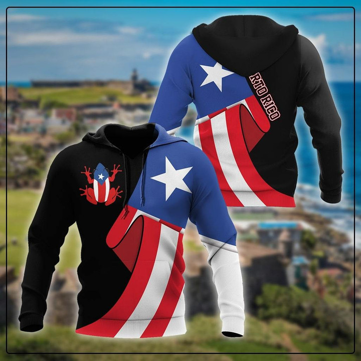 Beebuble Puerto Rico Hoodie For Men And Women