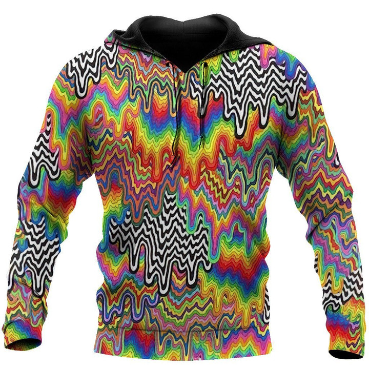 Beebuble Colorful Trips Hippie Shirts For Men And Women