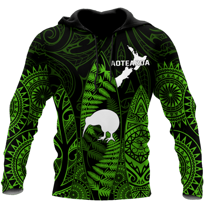 Beebuble New zealand maori surf green d all over printed for men and women
