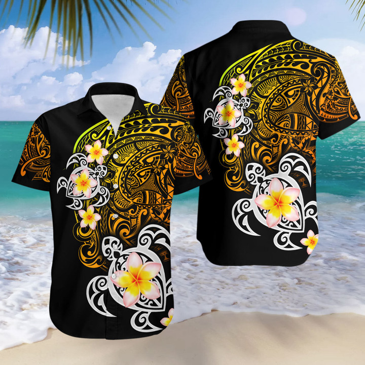 Amazing Polynesian Golden Maori Tattoo Hawaii Shirt Beebuble
