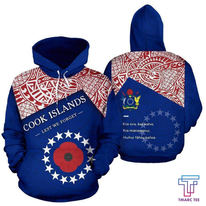 Lest We Forget - Cook Islands Polynesian Hoodie HC1102 - Amaze Style™-Apparel