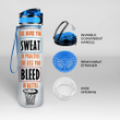 Basketball Gift The More You Sweat In Practice The Less You Bleed In Battle Water Tracker Bottle