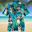 Siberian Husky Dog Lovers Gift Hawaiian Shirt