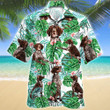 German Shorthaired Pointer Dog Tropical Plant Hawaiian Shirt