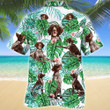 German Shorthaired Pointer Dog Tropical Plant Hawaiian Shirt