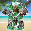 Owl Tropical Plant Hawaiian Shirt