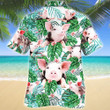 Pig Tropical Plant Hawaiian Shirt
