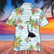 Rottweiler Dog Lovers Striped Hawaiian Shirt