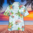 Pig Lovers Striped Hawaiian Shirt