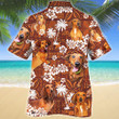 Dachshund Dog Lovers Red Tribal Pattern Hawaiian Shirt