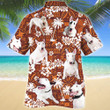 Bull Terrier Dog Red Tribal Pattern Hawaiian Shirt