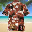 Boykin Spaniel Dog Red Tribal Pattern Hawaiian Shirt