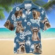Raccoon Blue Tribal Pattern Hawaiian Shirt