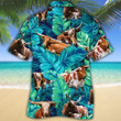 TX Longhorn Cattle Lovers Hawaiian Shirt