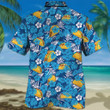 Tacos Lovers Blue Floral Hawaiian Shirt