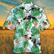Brahman Cattle Lovers Tropical Plant Hawaiian Shirt