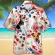 Wire Fox Terrier Dog Lovers American Flag Hawaiian Shirt