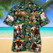TX Longhorn Cattle Lovers Tribal Tiki Mask Hawaiian Shirt