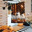 Great Pyrenees Dog Lovers Happy Halloween Garden And House Flag