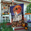Great Pyrenees Dog Lovers Halloween Night Garden And House Flag