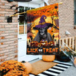 Black Angus Cattle Lovers Halloween Lick Or Treat Garden And House Flag