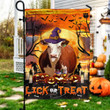 Hereford Cattle Lovers Halloween Lick Or Treat Garden And House Flag