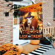 Hereford Cattle Lovers Halloween Lick Or Treat Garden And House Flag