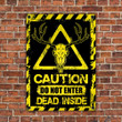 Skull Deer Hunting Lovers Caution Do Not Enter Metal Sign