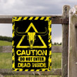 TX Longhorn Cattle Lovers Caution Do Not Enter Metal Sign