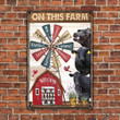 Black Angus Cattle Lovers On This Farm Metal Sign
