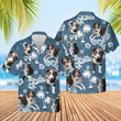Custom 31Dog Blue Tribal Pattern Hawaiian Shirt