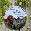 Black Angus Cattle Lovers And So Together Round Wooden Sign 12" x 12"
