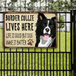 Border Collie Dog Lovers Life Is Good Metal Sign