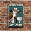Hereford Cattle Lovers My Lord Metal Sign