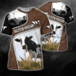 Holstein Friesian Cattle Lovers All Over Print Shirts