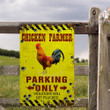 Chicken Lovers Parking Only Metal Sign