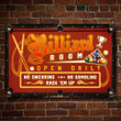 Billiard Lovers Gift Billiard Room Open Daily Metal Sign