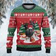 Black Angus Cattle Lovers Christmas Gift Knitted Sweater