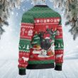 Black Angus Cattle Lovers Christmas Gift Knitted Sweater
