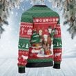 Hereford Cattle Lovers Christmas Gift Knitted Sweater