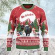 Black Angus Cattle Lovers Christmas Is Coming Knitted Sweater