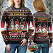 We Whiskey You A Merry Christmas Gnomes All Over Print Sweater